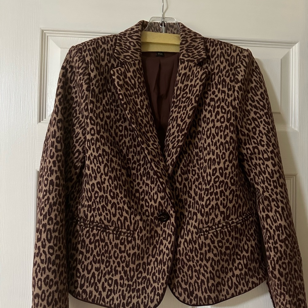 Ann Taylor Leopard Blazer